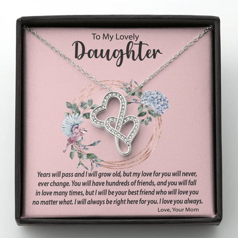 Image of Double Hearts Necklace | Surprise Your Daughter with This Perfect Gift