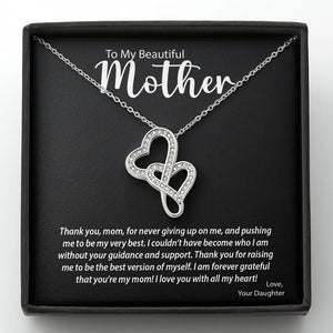 Double Hearts Necklace | Perfect Gift for Mom