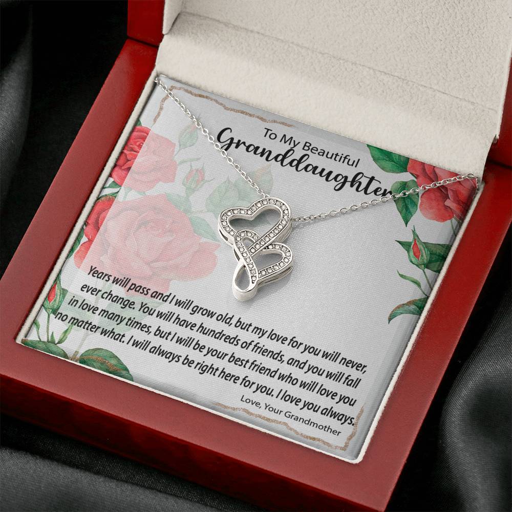 Double Hearts Necklace |  Surprise Your Granddaughter With This Perfect Gift