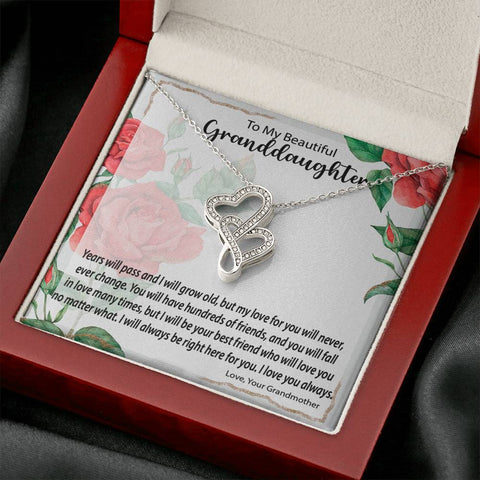 Double Hearts Necklace |  Surprise Your Granddaughter With This Perfect Gift