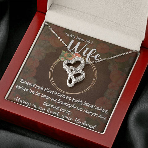Image of Double Hearts Necklace | Surprise Your Wife with This Perfect Gift