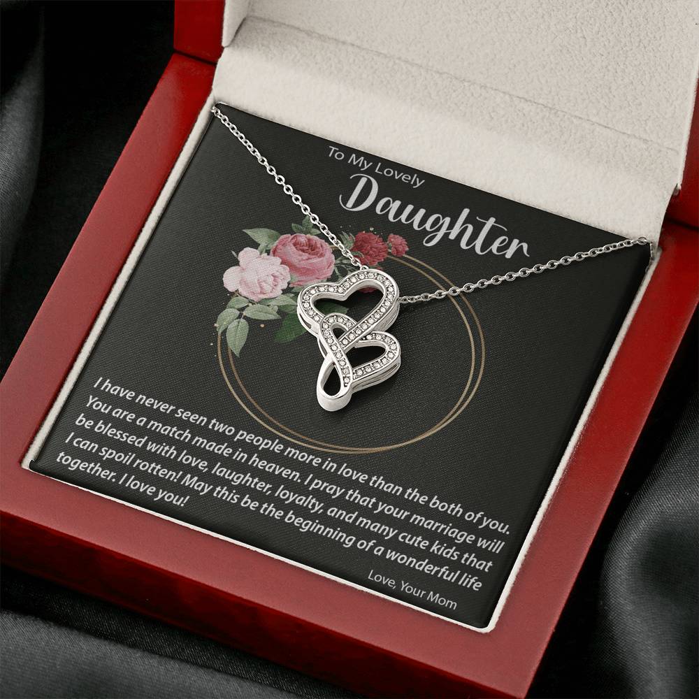 Double Hearts Necklace| Surprise Your Daughter On Her Wedding Day With This Perfect Gift