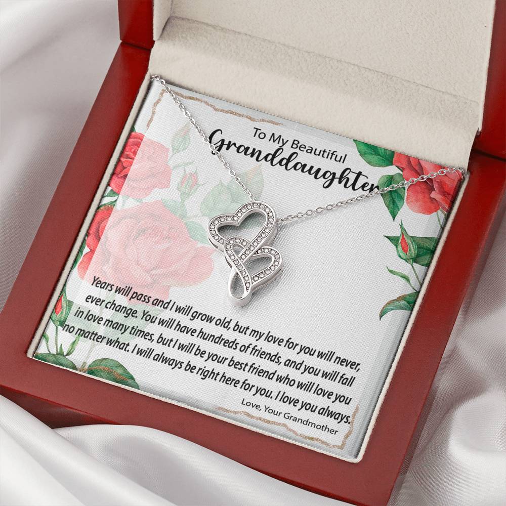 Double Hearts Necklace |  Surprise Your Granddaughter With This Perfect Gift