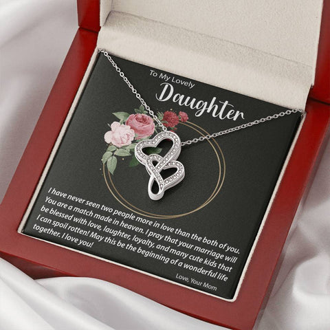 Image of Double Hearts Necklace| Surprise Your Daughter On Her Wedding Day With This Perfect Gift