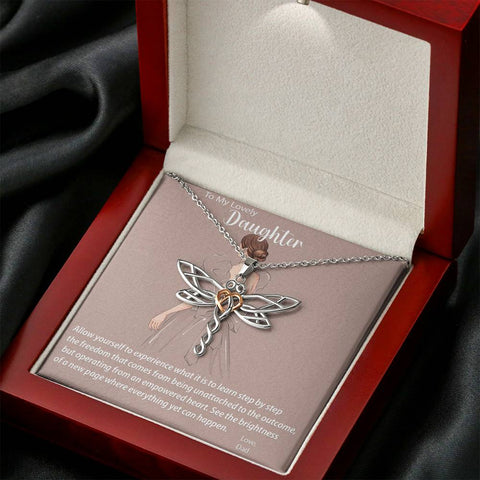 Image of Dragonfly Necklace | Dad's Gift for Daughter