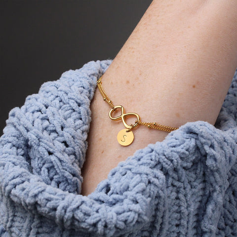 Image of Personalized Infinity Bracelet | Perfect Gift for Girlfriend