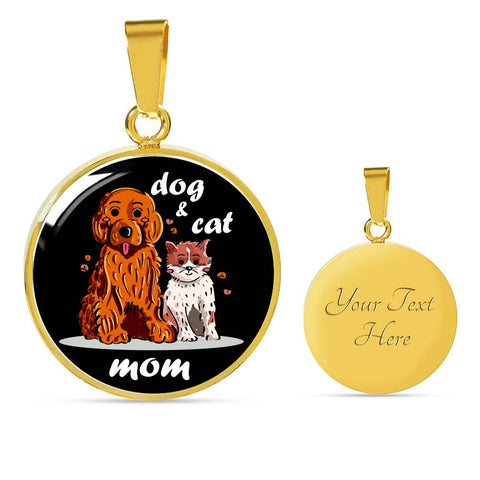 Image of Dog and Cat Mom Necklace - high quality