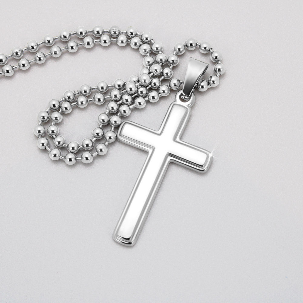 Personalized Cross Necklace | Son's Gift to Dad | Proud Son | Excellent Dad