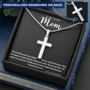 Personalized Cross Necklace | Surprise Your Mom with This Perfect Gift