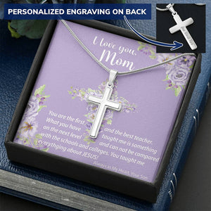 Personalized Cross Necklace | Perfect Gift for Mom