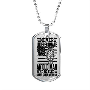 Luxury Military Necklace | Gift for a Coast Guard Veteran