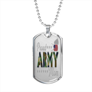 Luxury Military Necklace | Proud Army Mom |