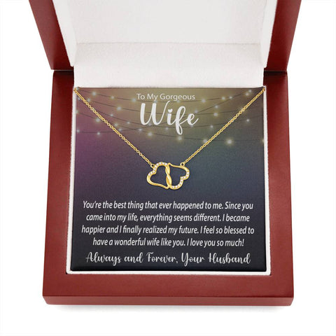 Image of Everlasting Love Necklace | Surprise Your Wife With This Perfect Gift | Real Diamonds, Solid Gold
