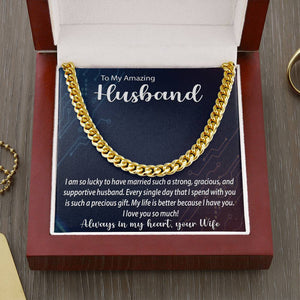 Cuban Link Chain Necklace | Surprise Your Husband with This Perfect Gift