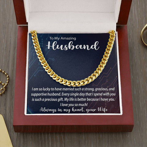 Image of Cuban Link Chain Necklace | Surprise Your Husband with This Perfect Gift