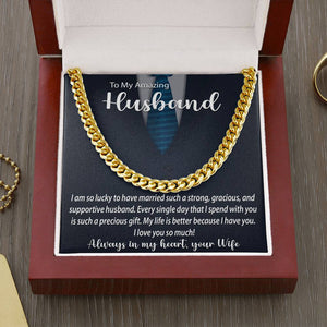 Cuban Link Chain Necklace | Surprise Your Husband with This Perfect Gift