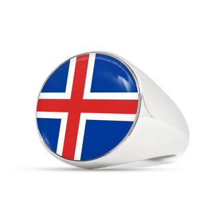 Iceland High Quality Flag Ring - Perfect gift for a Icelandic or someone that loves Iceland.
