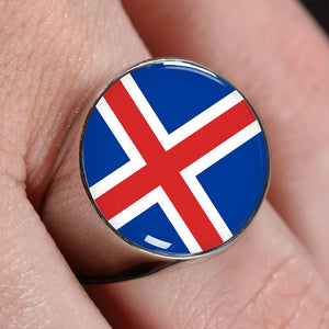 Iceland High Quality Flag Ring - Perfect gift for a Icelandic or someone that loves Iceland.