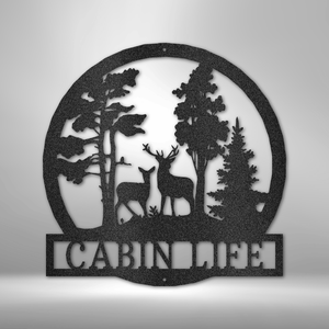 Cabin Life Metal Art Sign | | Perfect Addition to Our Cabin | Made in USA