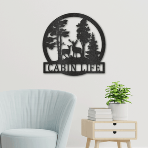 Cabin Life Metal Art Sign | | Perfect Addition to Our Cabin | Made in USA