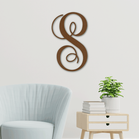 Image of Personalize Monogram Metal Art Sign | Made in USA