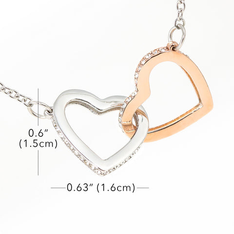 Image of Heart Necklace - Dad to Daughter - I'm always here for you