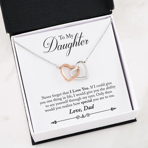 Interlocking Hearts - Dad to Daughter - See You Through My Eyes