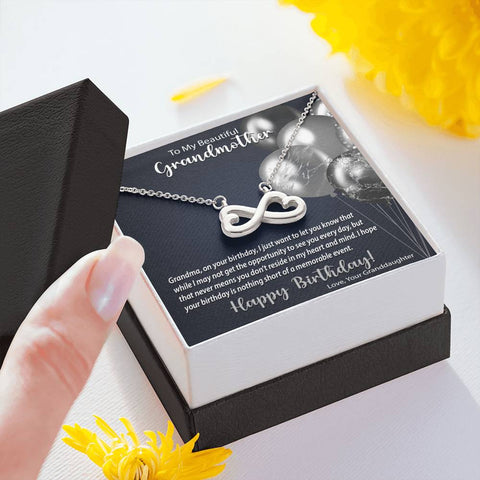Heart-Shaped Infinity Symbol Necklace | Surprise Your Grandmother with This Perfect Birthday Gift