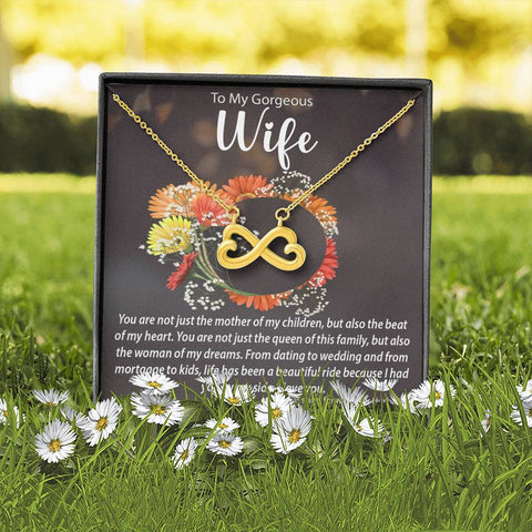Image of Heart-Shaped Infinity Symbol Necklace | Surprise Your Wife with This Perfect Gift