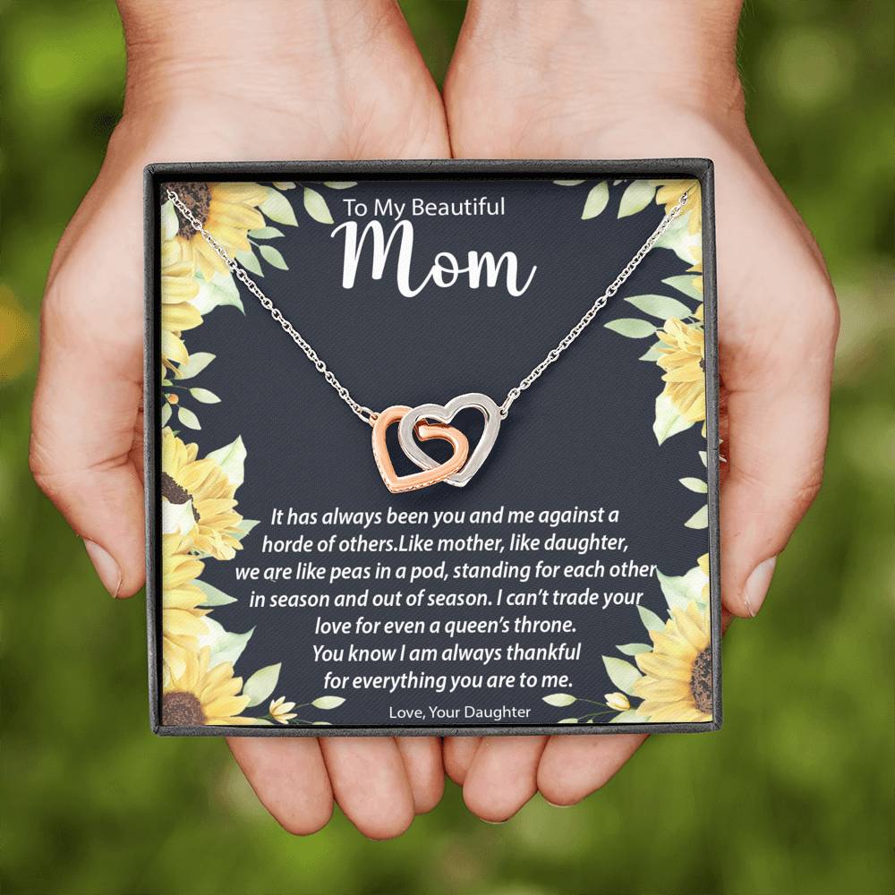 Interlocking Hearts Necklace | Surprise Your Mom With This Perfect Gift