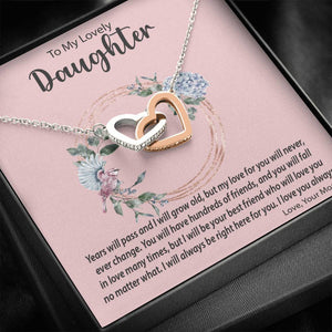 Interlocking Hearts Necklace | Surprise Your Daughter with This Perfect Gift