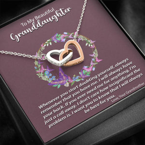 Interlocking Hearts Necklace  | Surprise Your Granddaughter with This Perfect Gift