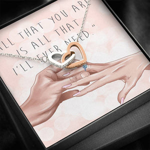 Interlocked Hearts Necklace | Perfect Gift for Future Wife