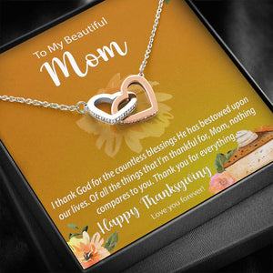 Interlocking Hearts Necklace | Surprise Your Mom With This Perfect Thanksgiving Gift