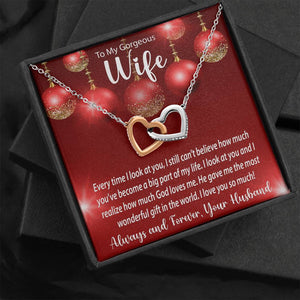 Interlocking Hearts Necklace | Surprise Your Wife with This Perfect Gift