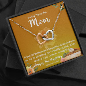 Interlocking Hearts Necklace | Surprise Your Mom With This Perfect Thanksgiving Gift