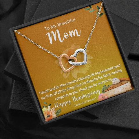 Image of Interlocking Hearts Necklace | Surprise Your Mom With This Perfect Thanksgiving Gift