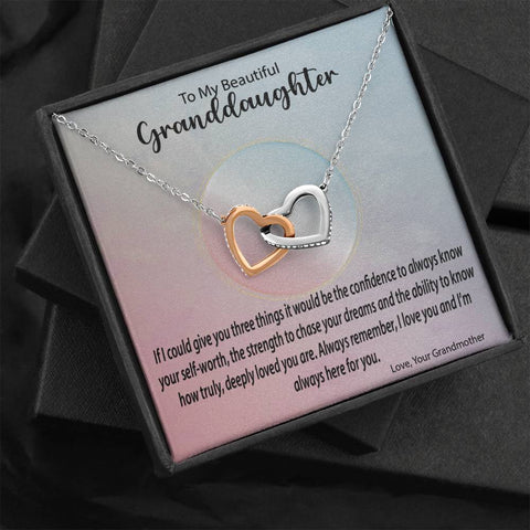 Image of Interlocking Hearts Necklace | Surprise Your Granddaughter With This Perfect Gift