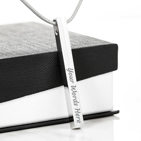 Personalized Vertical Stick Necklace | Surprise Your Mom with This Perfect Gift