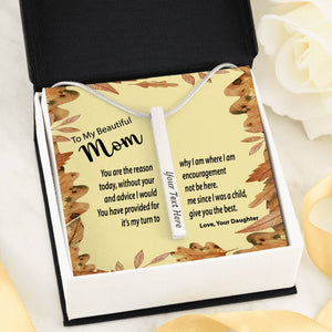 Personalized Vertical Stick Necklace | Surprise Your Mom with This Perfect Gift