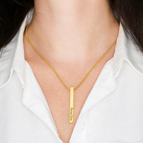 Personalized Vertical Stick Necklace | Surprise Your Mom with This Perfect Gift