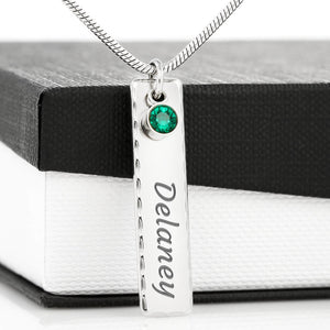 Birthstone Name Necklace | Perfect Graduation Gift | Daughter's Graduation Present