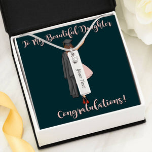 Birthstone Name Necklace | Perfect Graduation Gift | Daughter's Graduation Present