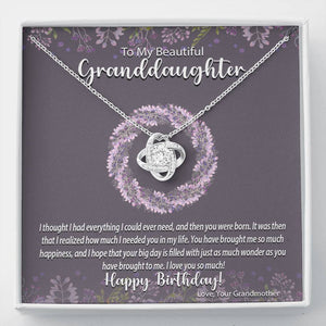 Love Knot Necklace | Surprise Your Granddaughter with This Perfect Birthday Gift