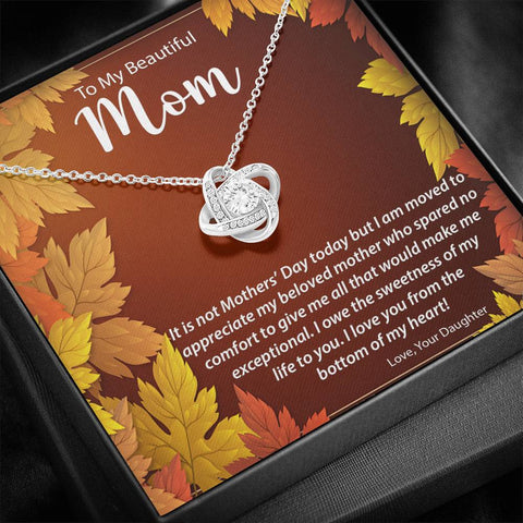 Image of Love Knot Necklace | Surprise Your Mom With This Perfect Thanksgiving Gift