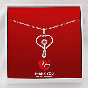 Beautiful Stethoscope Necklace Unique Gift For Nurses, Doctors, Veterinarians