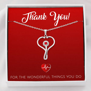 Beautiful Stethoscope Necklace - Unique Gift For Nurses, Doctors, Veterinarians