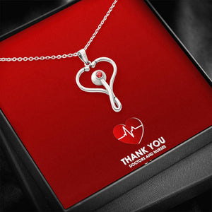Beautiful Stethoscope Necklace Unique Gift For Nurses, Doctors, Veterinarians