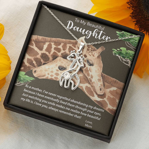 Image of Graceful Love Giraffe Necklace