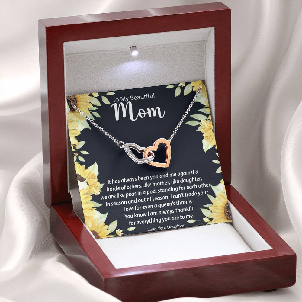 Interlocking Hearts Necklace | Surprise Your Mom With This Perfect Gift
